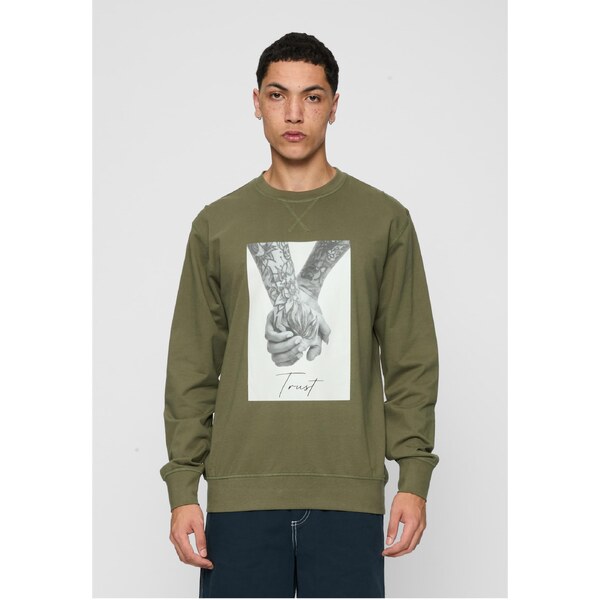 Mister Tee Trust 2.0 Crewneck Olive 50608624