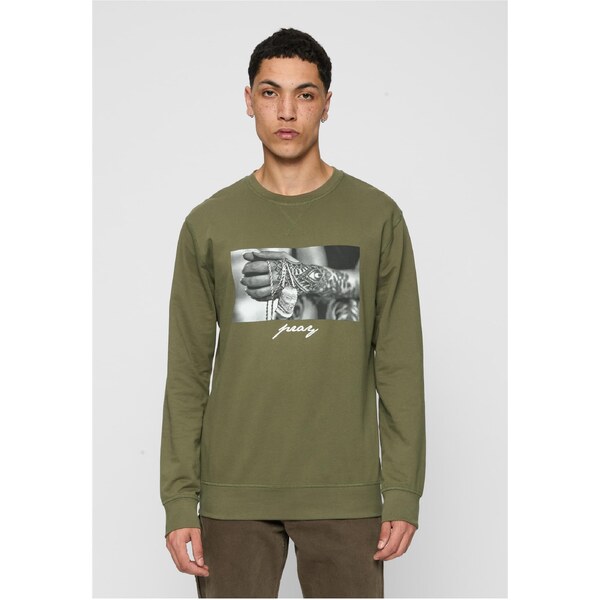 Mister Tee Pray 2.0 Crewneck Olive 50648707