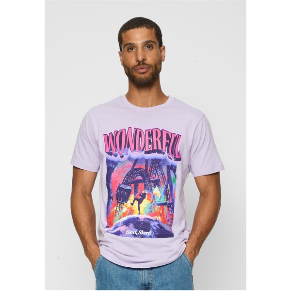 Mister Tee Mens T-shirt Wonderful - purple 50660070
