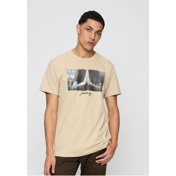 Mister Tee Mens T-shirt Pray - beige 50664279