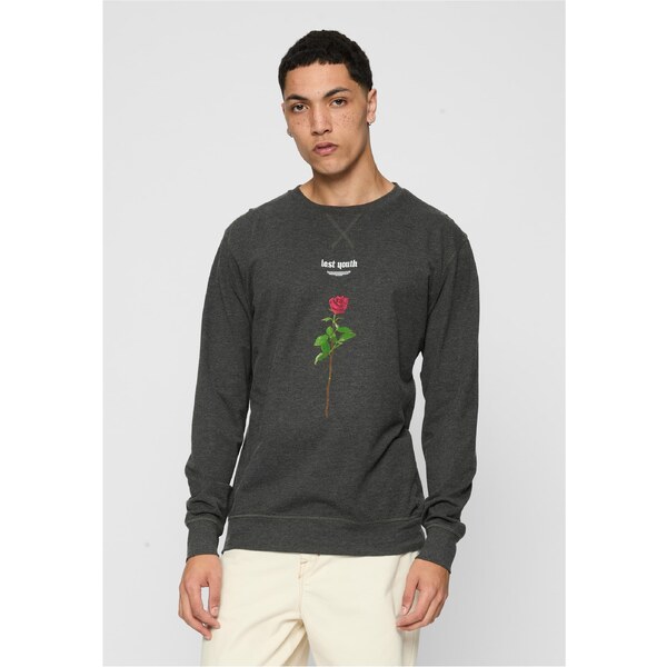 Mister Tee Charcoal Lost Youth Rose Crewneck 50637623