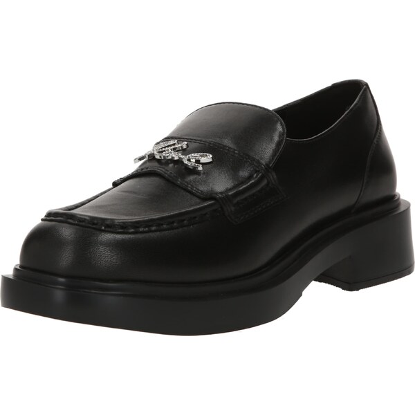 Karl Lagerfeld Papuče čierna / strieborná 54380587