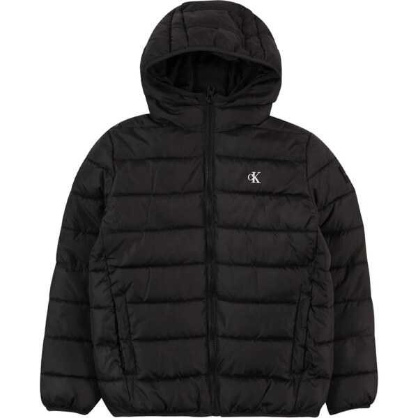 Calvin Klein Jeans Prechodná bunda čierna / biela 54380482