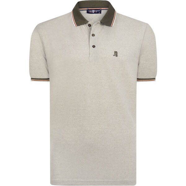 Jimmy Sanders Tričko kaki / olivová / tmavooranžová / biela 64457989