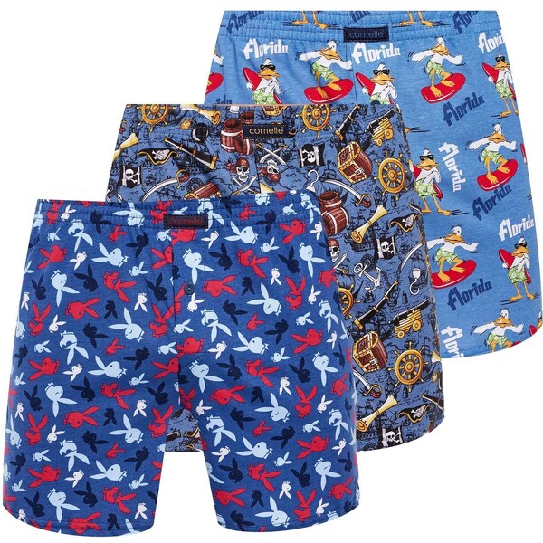 CORNETTE Pánske trenírky 3 pack Classic mix2 58325847