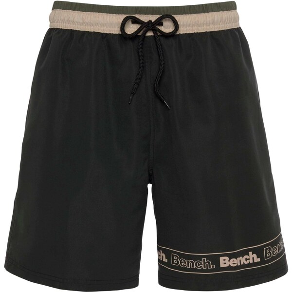 BENCH Plavecké šortky béžová / olivová / čierna 54375077