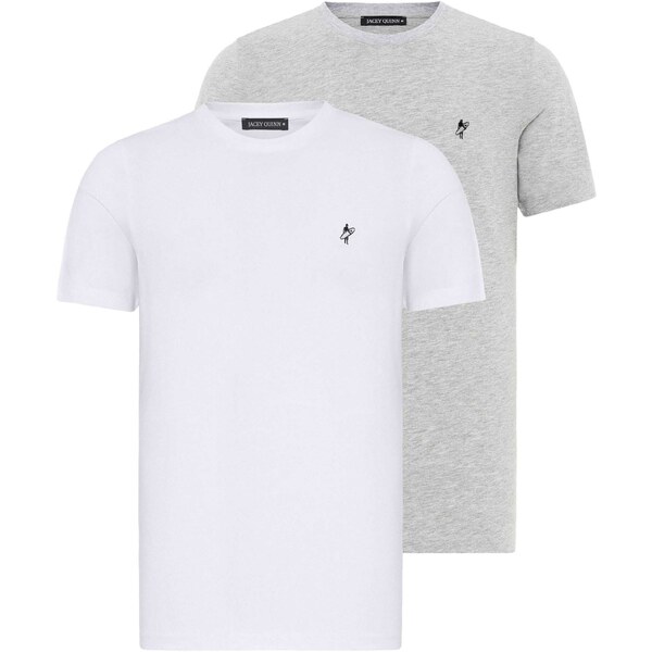 Jacey Quinn Tričko sivá melírovaná / biela melírovaná 54381063