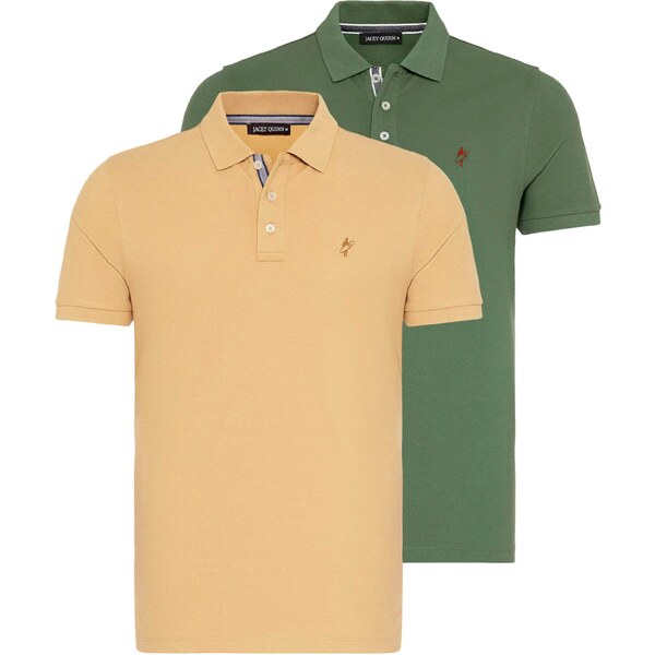 Jacey Quinn Tričko béžová / zelená / červená 54381165