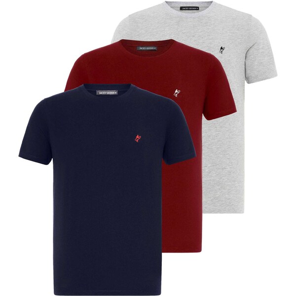 Jacey Quinn Tričko námornícka modrá / sivá melírovaná / bordová / 54381461