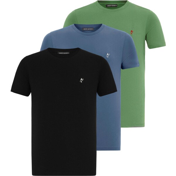 Jacey Quinn Tričko modrá / zelená / červená / čierna / biela 54381453