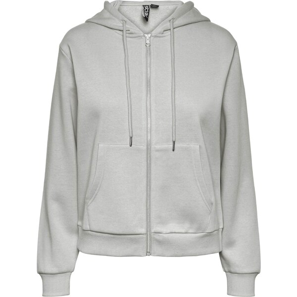 PIECES Tepláková bunda PCChilli svetlosivá 54306859