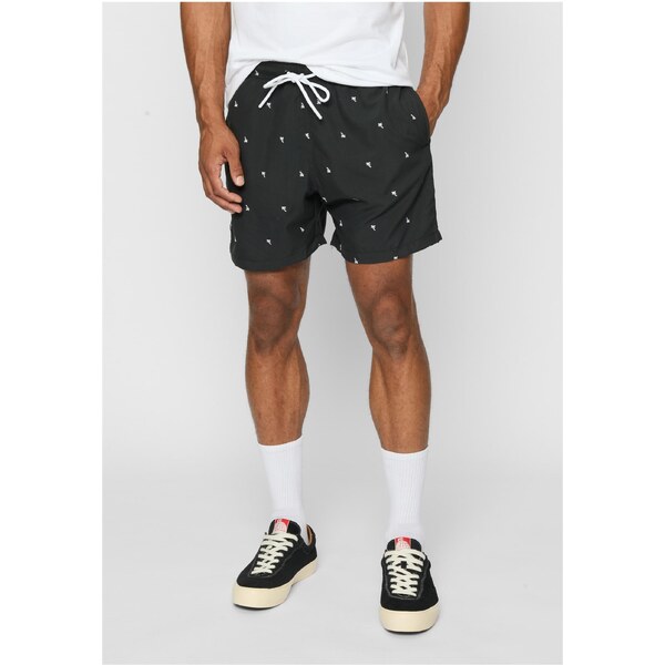 Urban Classics Mens swimwear with embroidery black/palm 51227560