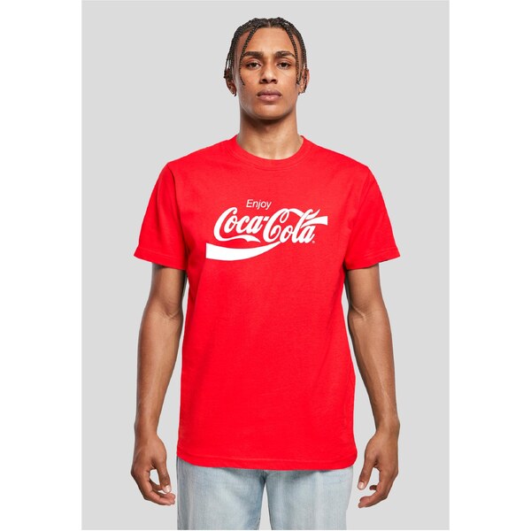 Merchcode Mens T-shirt with Coca Cola logo red 64690853