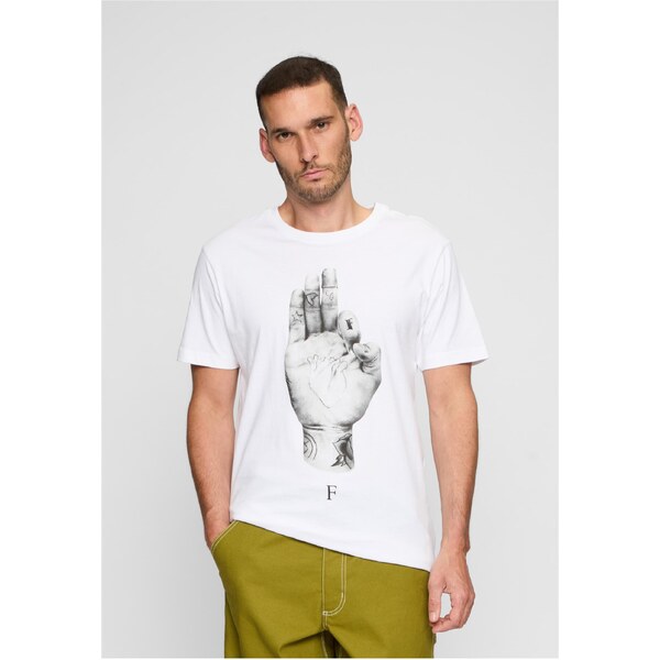 Mister Tee T-shirt with FMS inscription white 50661715