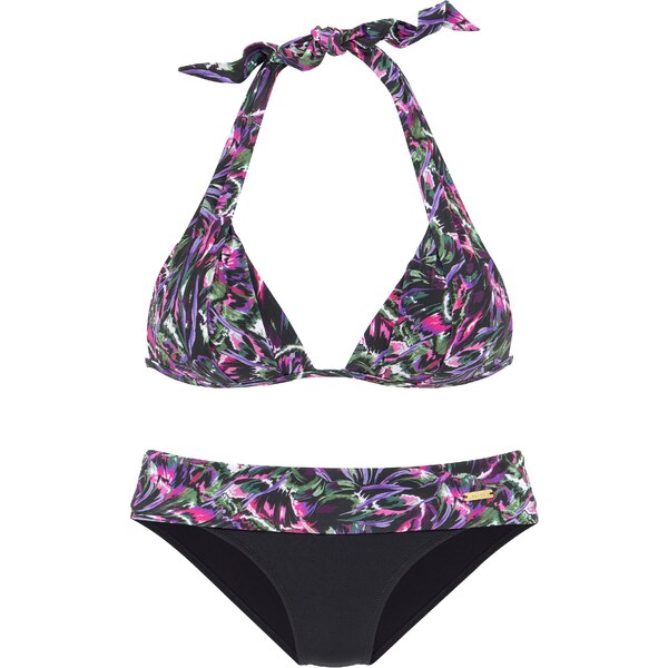 LASCANA Bikinový top zelená / fialová / svetloružová / čierna 54363593