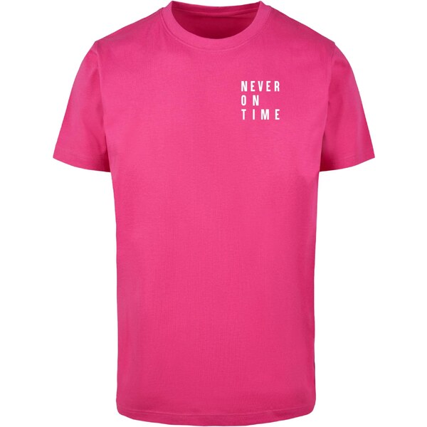 Mister Tee Mens T-shirt Never On Time pink 64678766