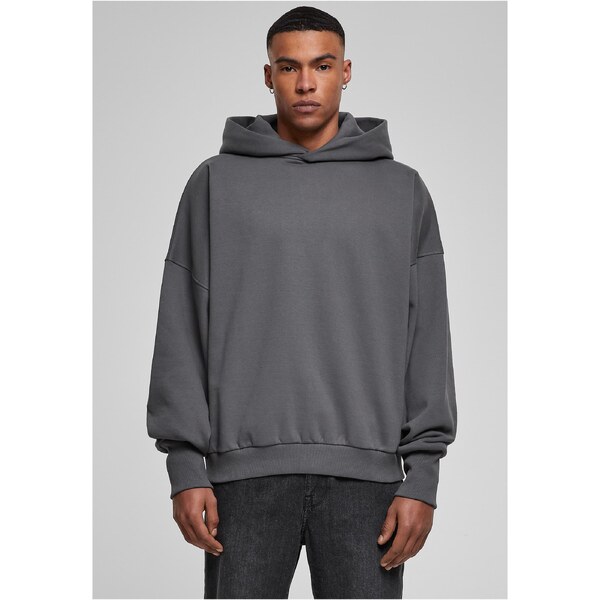 Urban Classics Mens High Low Hoody Sweatshirt Grey 54193678