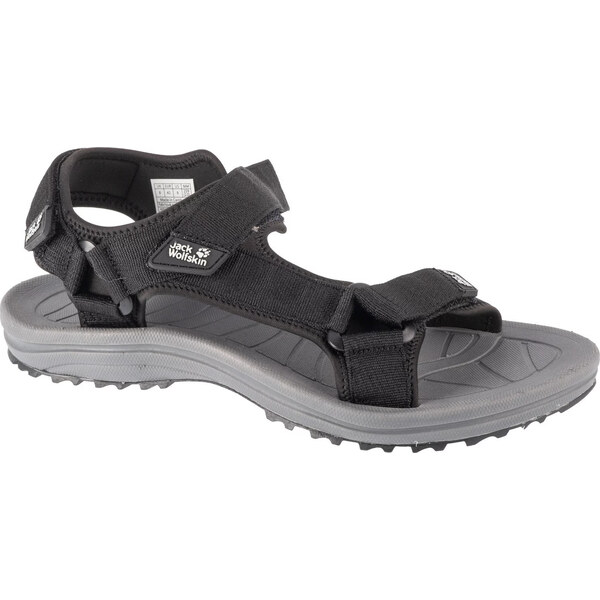 Tmavosivé pánske sandále Jack Wolfskin Wave Breaker Sandal M 4052011 54210751