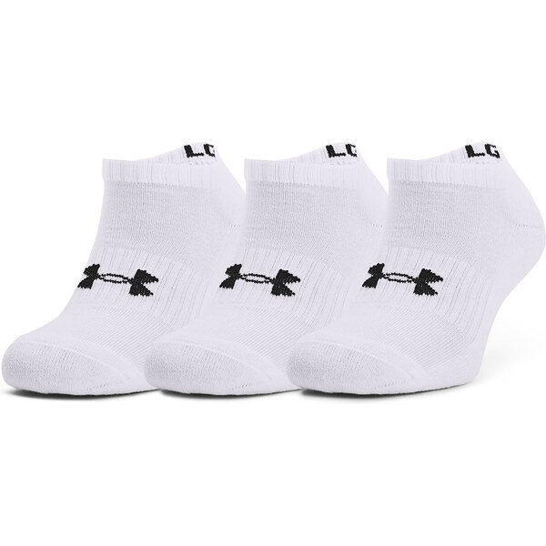 Under Armour 3Pack Core No Show Socks bílé XL 48800904