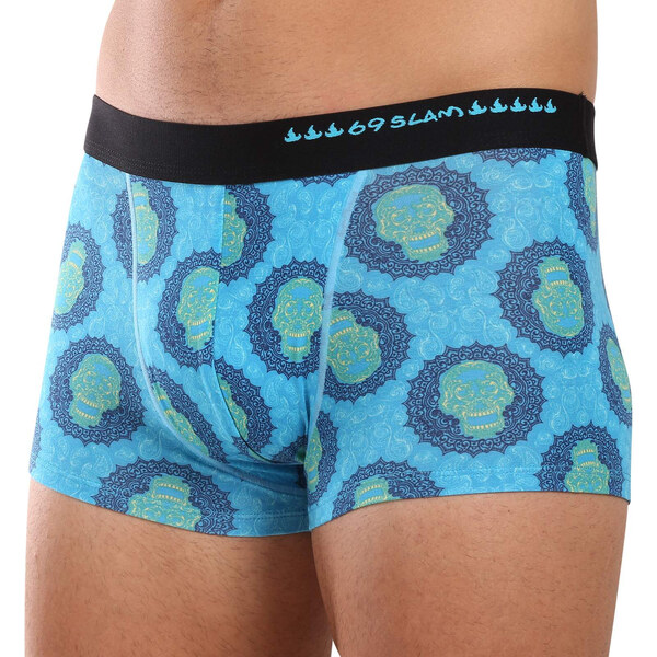 Pánske boxerky 69SLAM hip bamboo SKULL MANDALA (MHBSKM-BB) 54270692