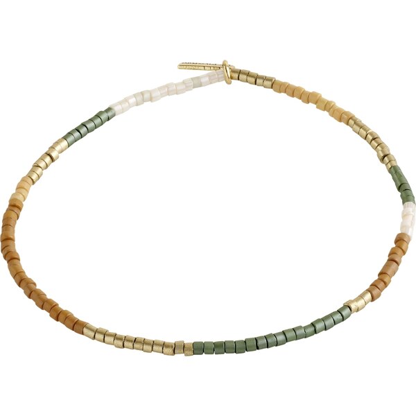 Pilgrim Náramok Alison farba ťavej srsti / zlatá / zelená / perlovo 54287914