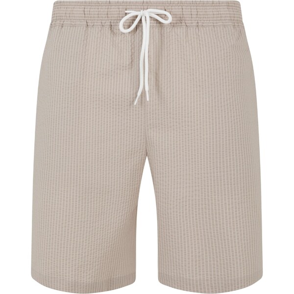 Urban Classics Nohavice Seersucker sivá / sivobéžová 54326037