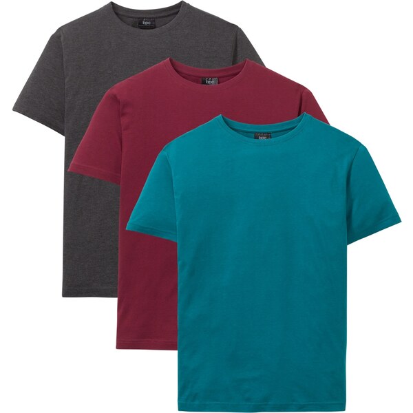 bonprix Tričko (3 ks), farba modrá 45018044