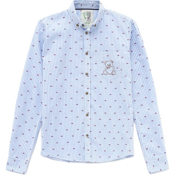 By Diess Collection Košeľa modrá / červená / biela 54455715