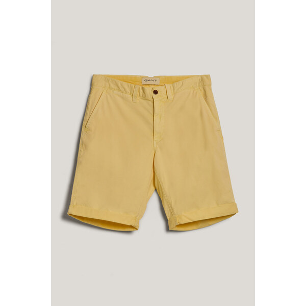 ŠORTKY GANT WASHED COTTON CHINO SHORTS LEMONADE YELLOW 51588583