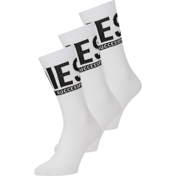 DIESEL Ponožky SKM-RAY čierna / biela 64864704