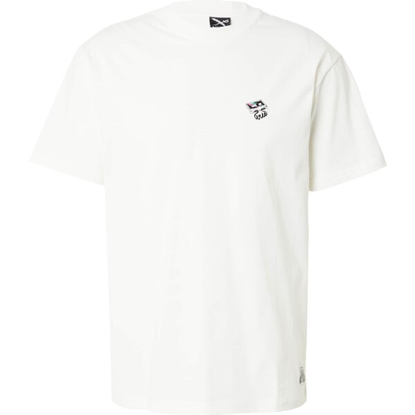 Iriedaily Tričko Irietape zelená / tmavoružová / čierna / biela 54457600