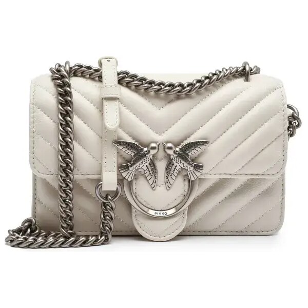 Pinko Kožená kabelka na rameno Love One Mini Crossbody 39611445