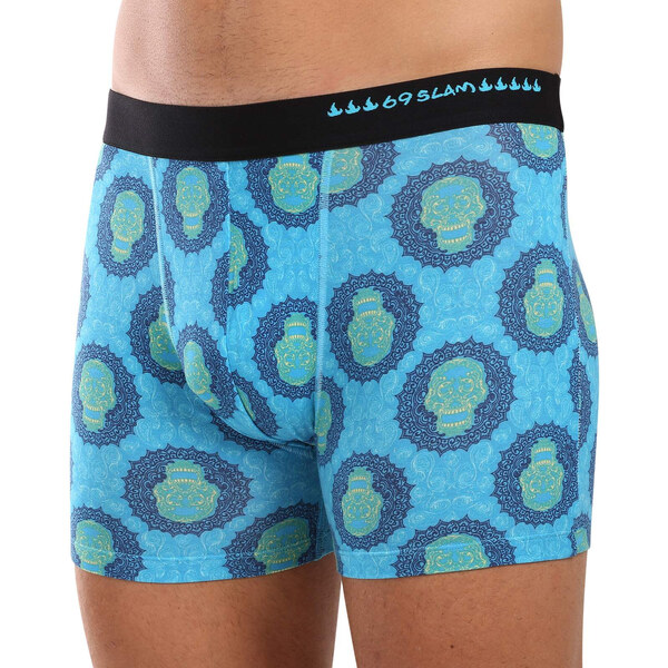 Pánske boxerky 69SLAM fit bamboo SKULL MANDALA (MPBSKM-BB) 54508092