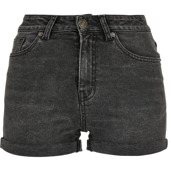 Urban Classics Womens 5-pocket shorts, black stones, washed 50501004