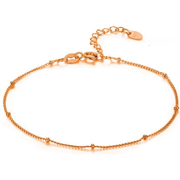 Šperky4U Pozlátená strieborná retiazka na nohu s drobnými guličkami NB 54586928