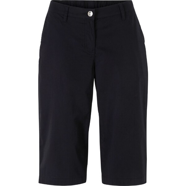 bonprix Dlhé bermudy, elastický pás, farba čierna 44891815