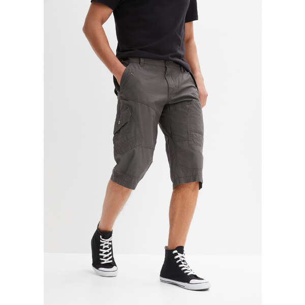 bonprix Dlhé bermudy Regular Fit, farba šedá 44790922
