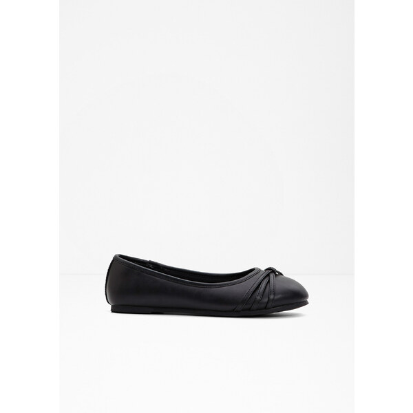 bonprix Komfortné baleríny s pohodlnou šírkou, farba čierna 49697808