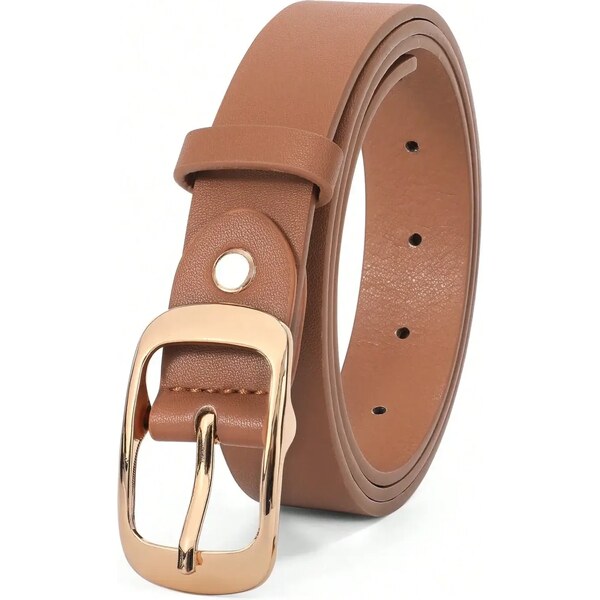 Opasok so zlatou prackou hnedý 54605642