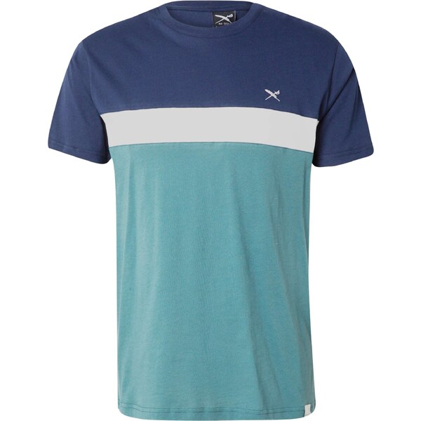Iriedaily Tričko Court námornícka modrá / nefritová / biela 54636626