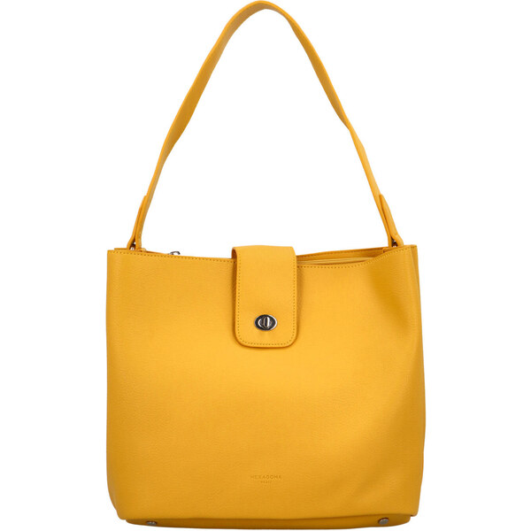 Dámska kabelka cez rameno žltá - Hexagona Rousean žltá 54614014