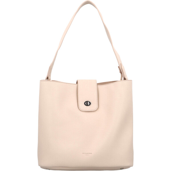 Dámska kabelka cez rameno púdrová - Hexagona Rousean telová 54614015