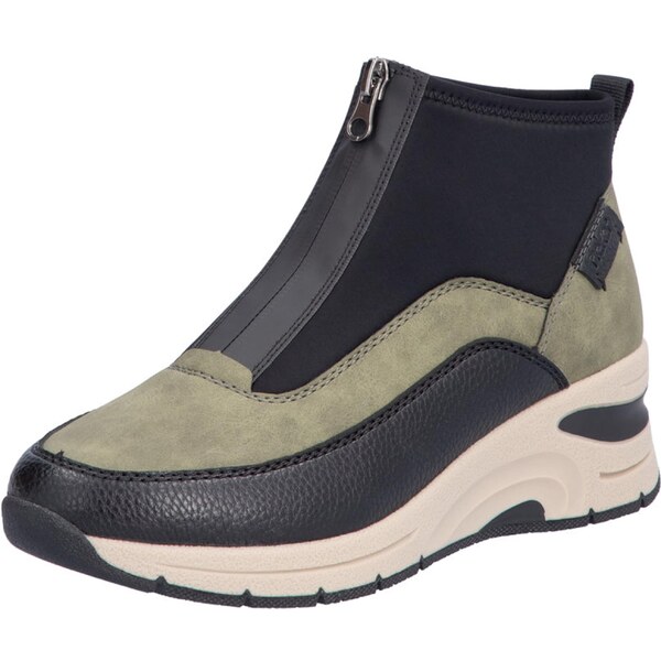 Rieker Členkové čižmy svetlozelená / čierna 54638310