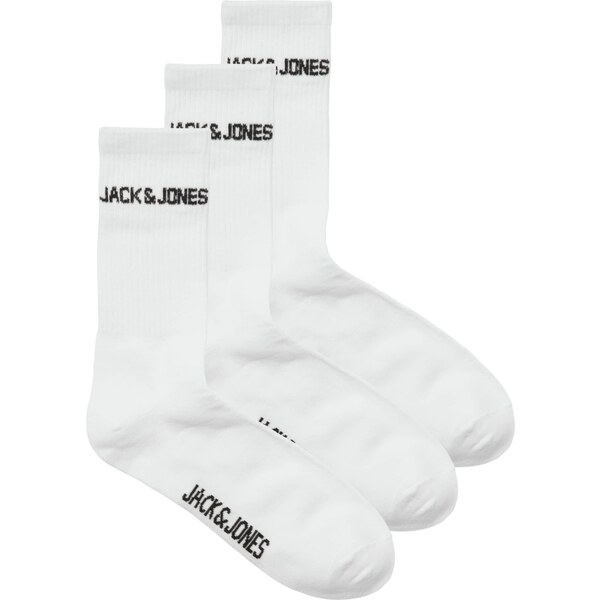 JACK & JONES Ponožky JACMELVIN čierna / biela 54800425