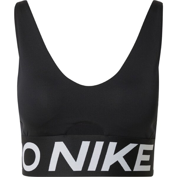 NIKE Športová podprsenka Indy čierna / biela 55132787