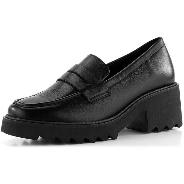 Ara kožené mokasíny na hrubej podošve Paris-Sport Schwarz 12-21502-01 62752120