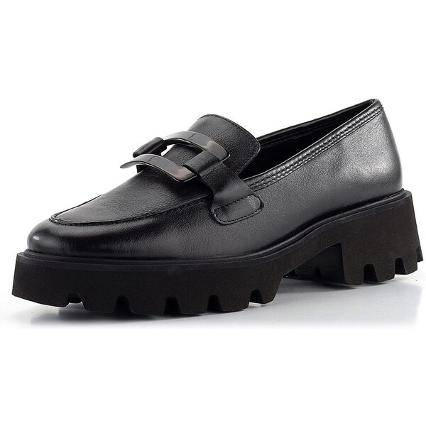 Ara užšie kožené mokasíny Oxford Schwarz 12-21703-01 62752116