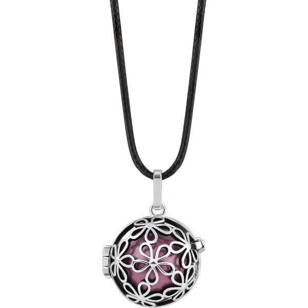 MUMMY BELL Dámsky náhrdelník Rolnička Malé kytičky - fialová K2SF18 66584151