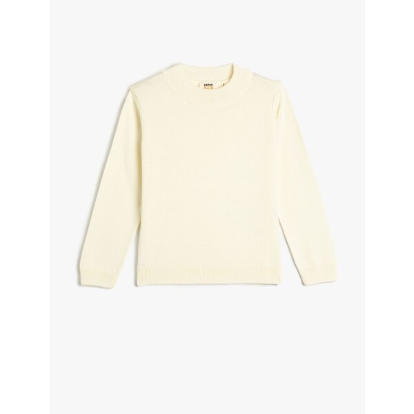 Koton Sweater Knitwear Basic Long Sleeve Half Stand Collar 58381682