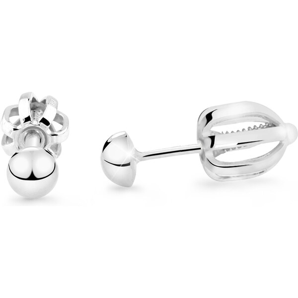 Cutie Jewellery Kôstkové náušnice z bieleho zlata Z5004-30-X-2 66584162